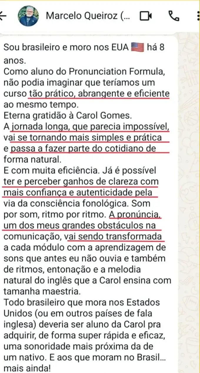 Depoimento de Marcelo Queiroz enviado por WhatsApp